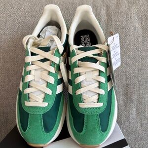 adidas Green and Cream Women’s Sneakers